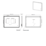 GRADE A2 - Rectangular LED Bathroom Mirror with Bluetooth & Shaver Socket 1200 x 800mm - Divine