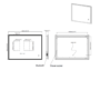 Rectangular Heated Bathroom Mirror with Lights, Bluetooth & Shaver Socket 1200 x 800mm - Divine