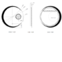 Round LED Bathroom Mirror with Demister 700mm - Aries