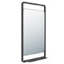 Black Bathroom Mirror with Shelf - 500 x 900mm - Nero