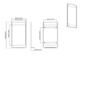 Black Bathroom Mirror with Shelf - 500 x 900mm - Nero
