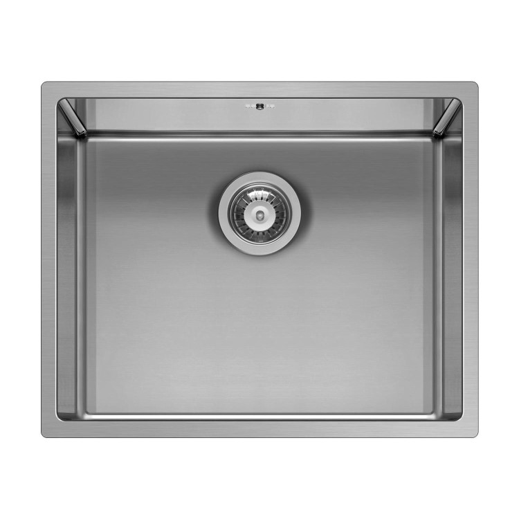 Single Bowl Inset / Undermount Chrome Stainless Steel Kitchen Sink - Enza Yara