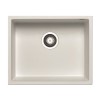 Single Bowl White Granite Undermount Kitchen Sink &amp; Chrome Kitchen Mixer Tap - Enza Madison