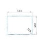Refurbished Madison Snow 1.5B Undermount Granite Composite Kitchen Sink 590 x 440