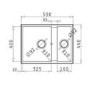 Refurbished Madison Snow 1.5B Undermount Granite Composite Kitchen Sink 590 x 440