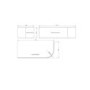 GRADE A1 - 1700mm J Shaped Acrylic Bath Panel - Jersey