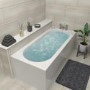 Single Ended Whirlpool Spa Bath with 14 Whirlpool & 12 Airspa Jets 1800 x 800mm - Alton