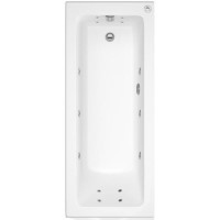 Single Ended Whirlpool Spa Bath with 14 Whirlpool Jets 1800 x 800mm - Rutland Single Ended Whirlpool Spa Bath with 14 Whirlpool Jets 1800 x 800mm - Rutland