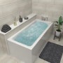 Single Ended Whirlpool Spa Bath with 14 Whirlpool Jets 1800 x 800mm - Rutland