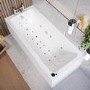 Single Ended Whirlpool Spa Bath with 14 Whirlpool & 12 Airspa Jets 1700 x 750mm - Rutland