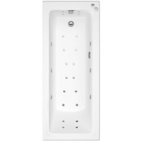 Rutland Single Ended Bath with 14 Jet Whirlpool System and 12 Jet Airspa System - 1800 x 800mm