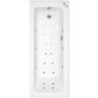 Rutland Single Ended Bath with 14 Jet Whirlpool System and 12 Jet Airspa System - 1800 x 800mm