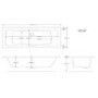 Chiltern Double Ended Bath with 6 Jet Whirlpool System - 1800 x 800mm