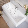 Double Ended Whirlpool Spa Bath with 14 Whirlpool & 12 Airspa Jets 1700 x 750mm - Chiltern