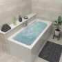 Double Ended Whirlpool Spa Bath with 14 Whirlpool & 12 Airspa Jets 1800 x 800mm - Chiltern