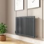 Anthracite Horizontal 2 Column Traditional Radiator 600 x 830mm - Nambi