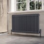 Anthracite Horizontal 2 Column Traditional Radiator 600x1010mm -Nambi
