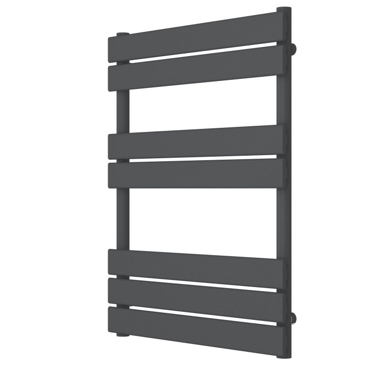 Anthracite Heated Towel Rail Radiator 800 x 600mm - Tundra