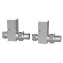 BeBa_26337 Chrome Square Straight Radiator Valves