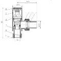 Matt Black Square Angled Radiator Valves - For Pipework Which Comes From The Wall