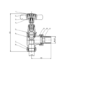 GRADE A2 - Chrome Traditional Angled Radiator Valves