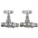 Chrome Traditional Straight Radiator Valves