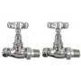 Chrome Traditional Straight Radiator Valves