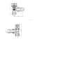 GRADE A1 - Anthracite Thermostatic Angled Radiator Valves - For Pipework Which Comes From The Wall