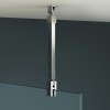Frameless 700mm Wet Room Shower Screen with Ceiling Support Bar - Live Your Colour