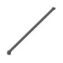 Wetroom Screen with Wall Bar 2000 x 1100mm - 8mm Glass - Black
