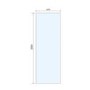 700mm Bronze Frameless Wet Room Shower Screen with Ceiling Support Bar - Live Your Colour