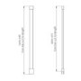 700mm Bronze Frameless Wet Room Shower Screen with Ceiling Support Bar - Live Your Colour