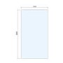 1100mm Bronze Frameless Wet Room Shower Screen with Ceiling Support Bar - Live Your Colour