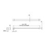700mm Bronze Frameless Wet Room Shower Screen with Wall Support Bar - Live Your Colour