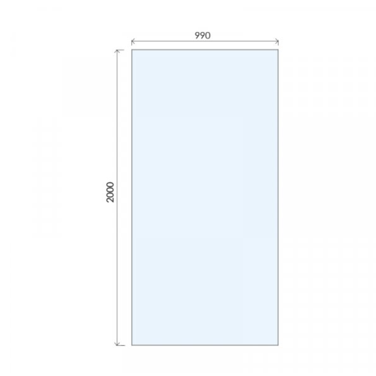 1000mm Bronze Shower Screen for Wetroom & Walk In Shower - Live Your Colour