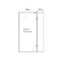 900mm Bronze Frameless Wet Room Screen with 350mm Hinged Flipper Panel - Live Your Colour