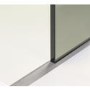1000mm Nickel Frameless Wet Room Shower Screen with Ceiling Support Bar - Live Your Colour