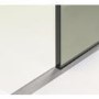 700mm Nickel Frameless Wet Room Shower Screen with Wall Support Bar - Live Your Colour