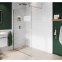 900mm Nickel Shower Screen for Wetroom & Walk In Shower - Live Your Colour