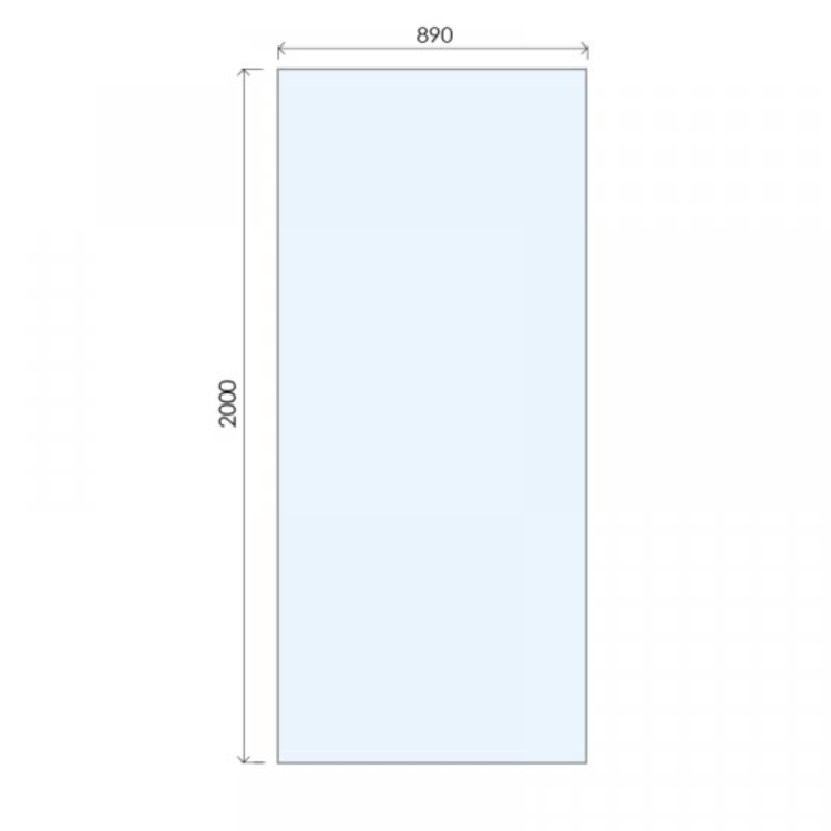 900mm Nickel Shower Screen for Wetroom & Walk In Shower - Live Your Colour