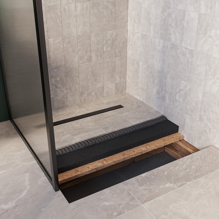 900x900mm Wet Room Shower Tray - Live Your Colour
