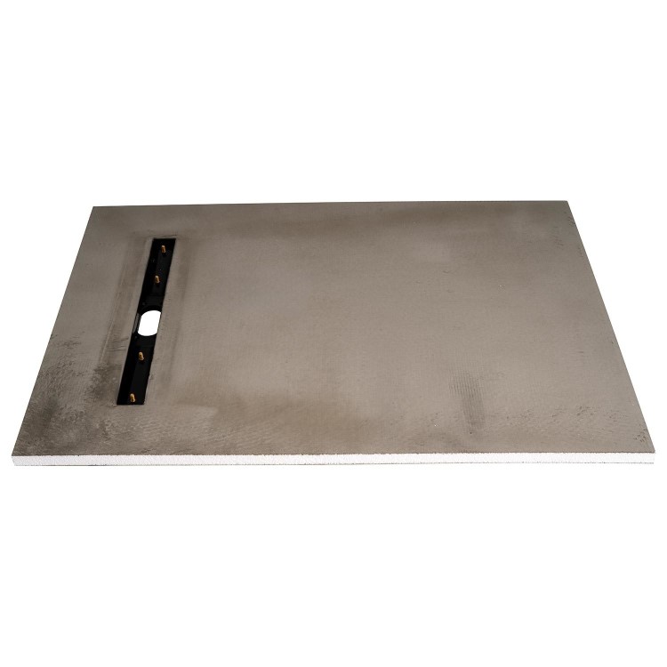GRADE A1 - Rectangular Wet Room Shower Tray Blue with End Waste Position 1200 x 900mm - Live Your Colour
