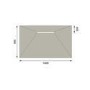 GRADE A2 - 1400x900mm Wet Room Shower Tray - Live Your Colour