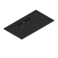 1600x900mm Rectangular Level Acess Wet Room Shower Tray with Linear 600mm End Drain