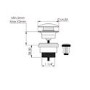 GRADE A1 - Universal Basin Waste - Black