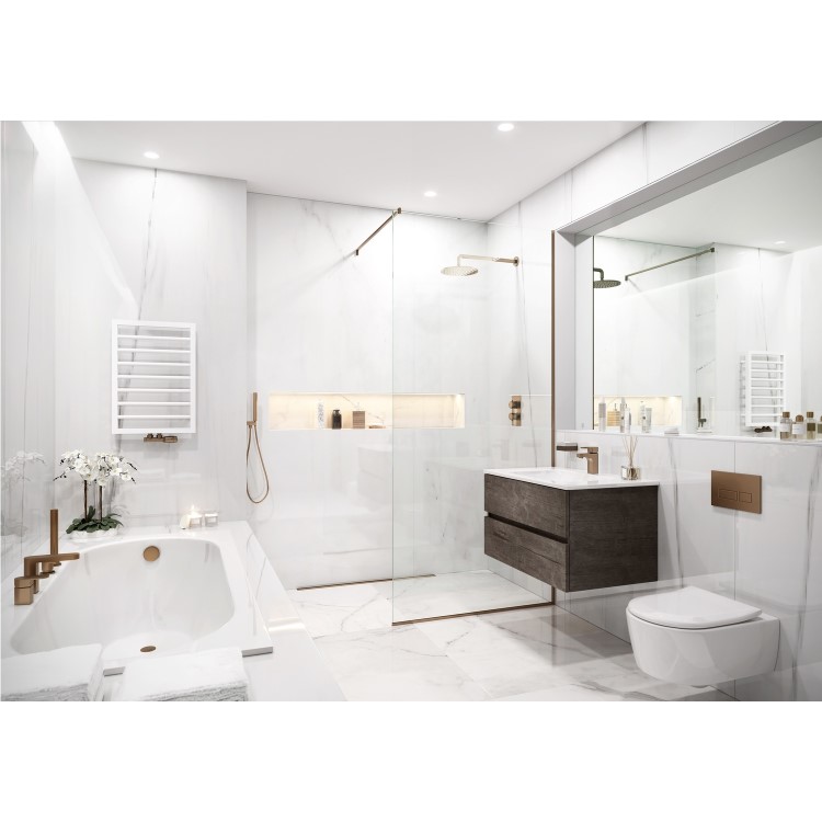 Brushed Bronze Bath Click Waste
