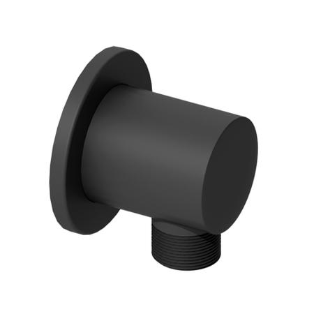 round wall outlet - Black