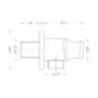 round wall outlet & holder- Brushed Bronze