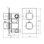 GRADE A1 - 2 Outlet with Easi Box - Square - Brushed Nickel