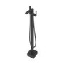 GRADE A1 - Lex Black Freestanding Bath Shower Mixer Tap